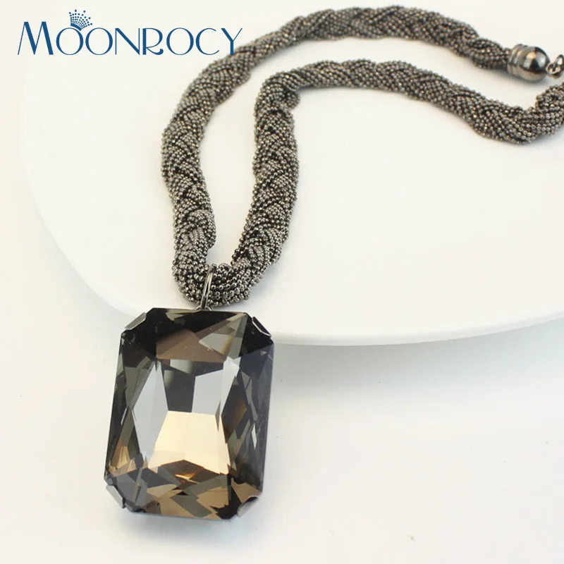 MOONROCY Free Shipping Crystal Jewelry Fashion Exaggerated party short jewelry for woman square crystal necklace choker
MOONROCY Free Shipping Crystal Jewelry Fashion Exaggerated party short jewelry for woman square crystal necklace choker