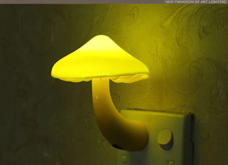 1Pc Mushroom LED Warm Yellow Night Light Room Decor EU/US Plug Light-control Sensor Wall Socket Lamp Lights Home Bedroom Decorat
1Pc Mushroom LED Warm Yellow Night Light Room Decor EU/US Plug Light-control Sensor Wall Socket Lamp Lights Home Bedroom Decorat