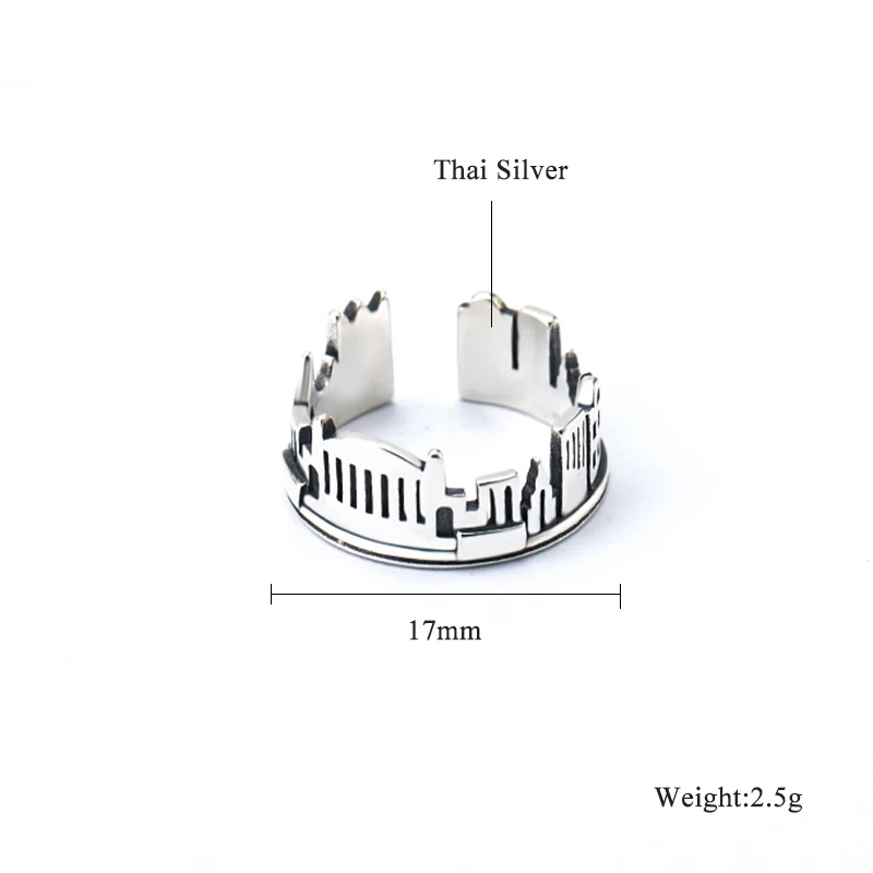 High Quality 925 Sterling Silver London City Finger Ring British Building Rings for Women Cocktail Wedding Jewelry
High Quality 925 Sterling Silver London City Finger Ring British Building Rings for Women Cocktail Wedding Jewelry