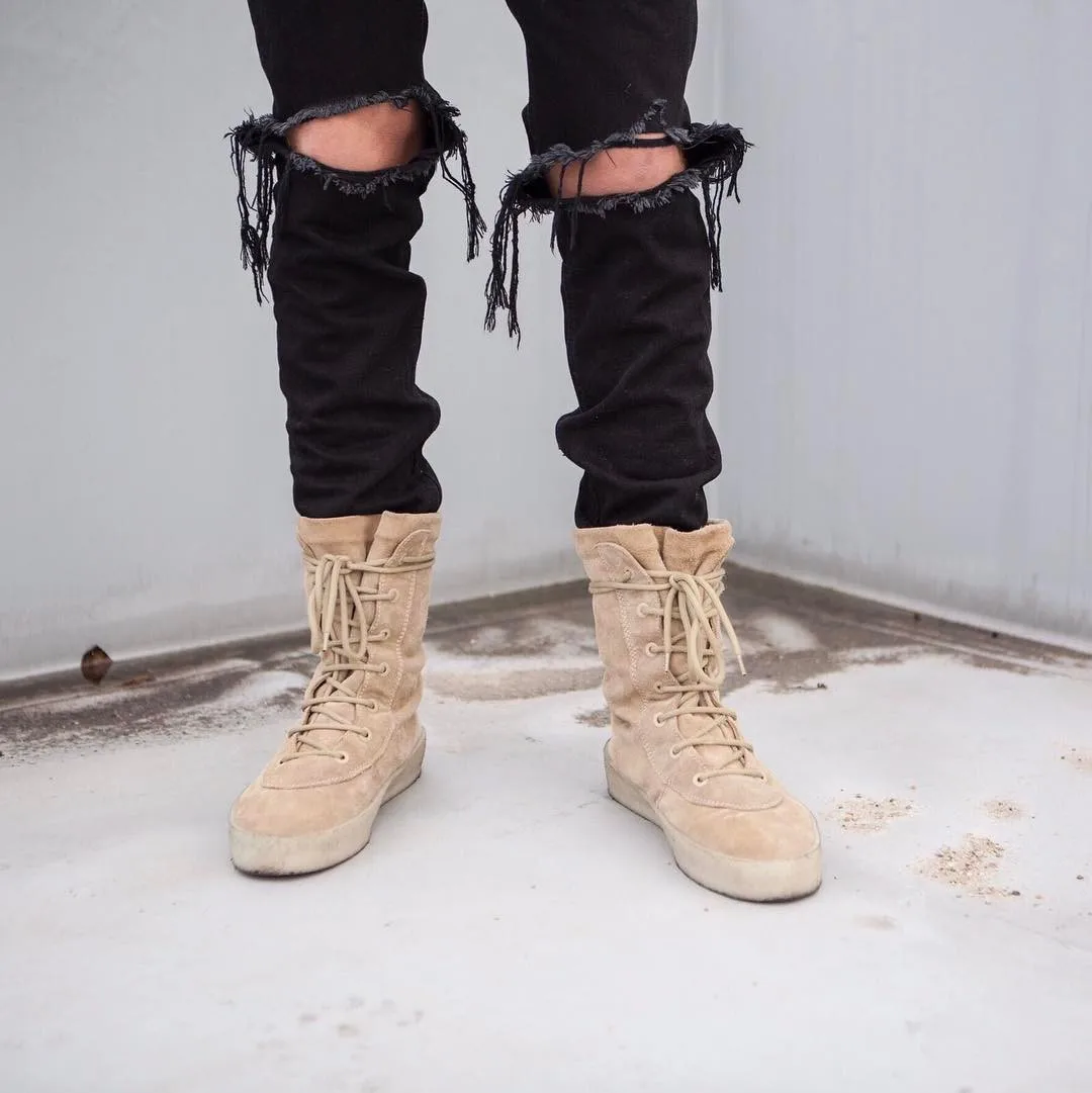 High Street Classic Knees Hole Bieber Ripped Jeans Inside The Zipper Design Destroyed Washed Black Jean Tide Mens Hip-Hop
High Street Classic Knees Hole Bieber Ripped Jeans Inside The Zipper Design Destroyed Washed Black Jean Tide Mens Hip-Hop