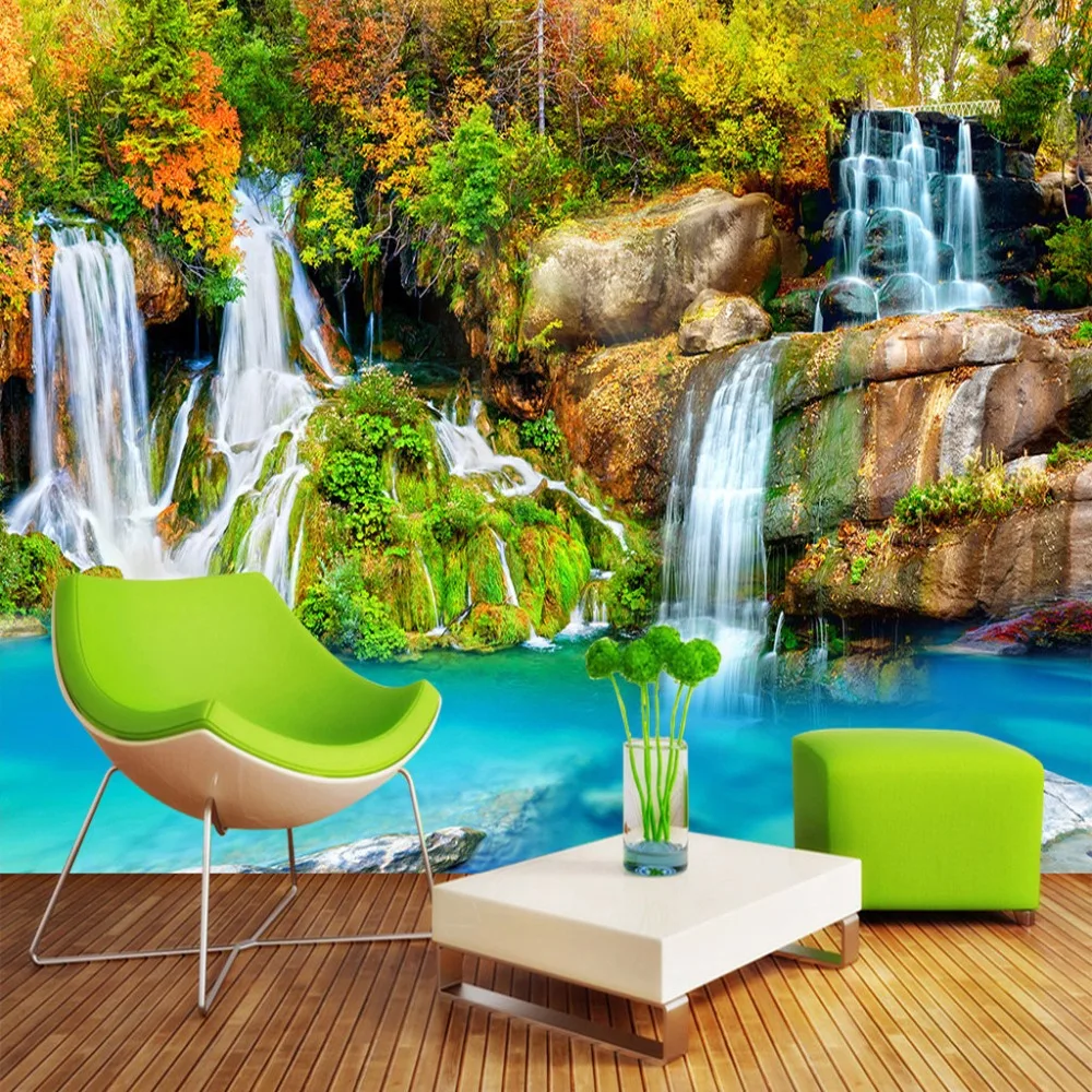beibehang Nature Landscape Custom 3D Wall Mural Small Creek Waterfall Living Room TV Backdrop Photo Wallpaper For Bedroom Walls
beibehang Nature Landscape Custom 3D Wall Mural Small Creek Waterfall Living Room TV Backdrop Photo Wallpaper For Bedroom Walls