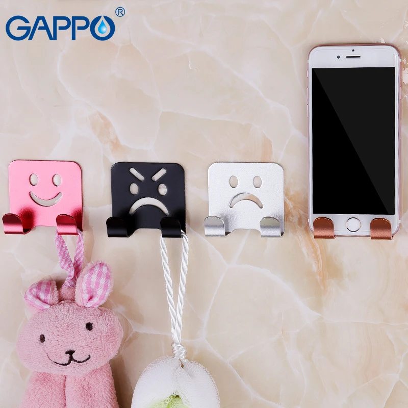 GAPPO настенные крючки для халата 4 шт./компл. гостиной и ванной комнаты|Крючки