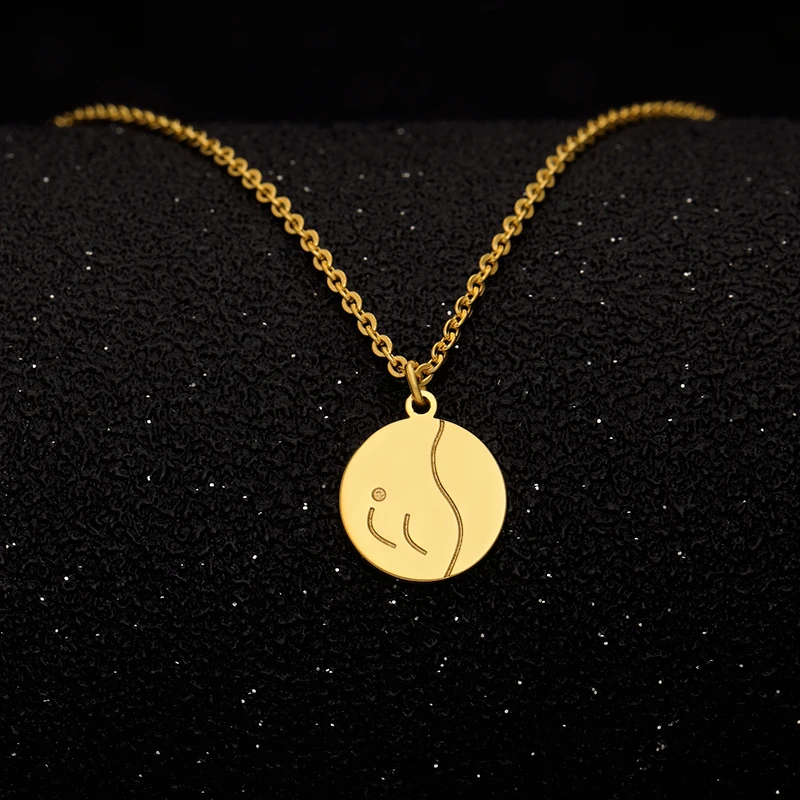 Gold Color Round Coin Necklaces & Pendants For Women Simple Portrait Dollar Charm Necklace Dainty Gifts Body Necklace
Gold Color Round Coin Necklaces & Pendants For Women Simple Portrait Dollar Charm Necklace Dainty Gifts Body Necklace