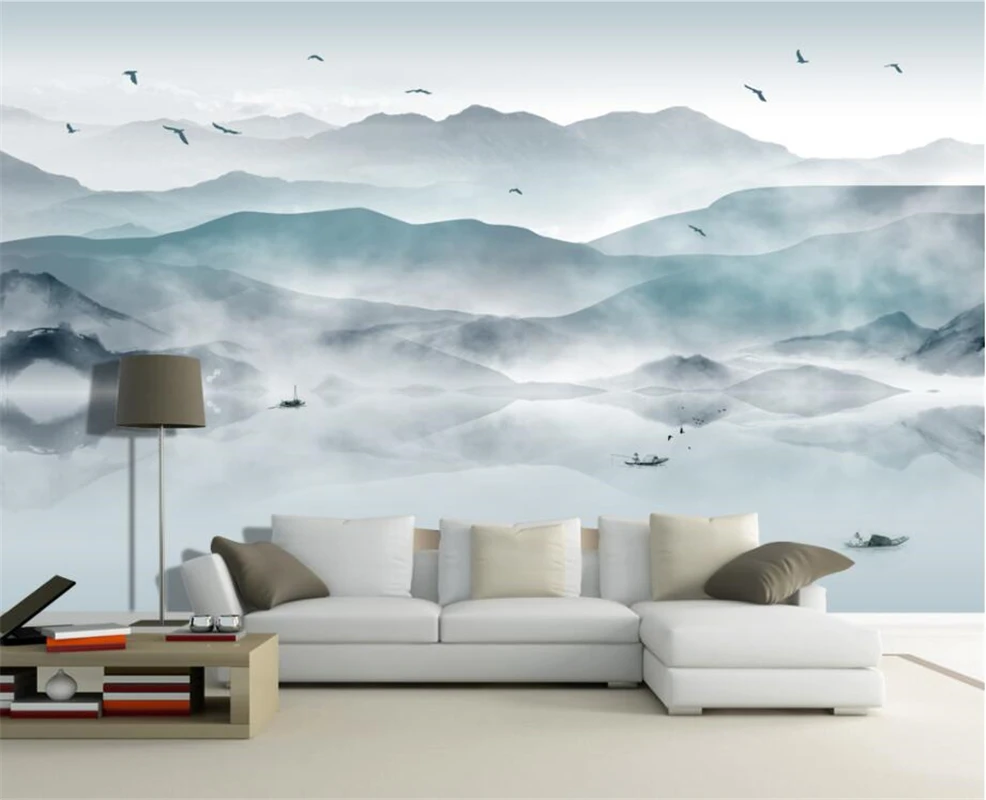 beibehang Custom wall paper living room bedroom murals New Chinese abstract mood ink landscape painting background wall
beibehang Custom wall paper living room bedroom murals New Chinese abstract mood ink landscape painting background wall