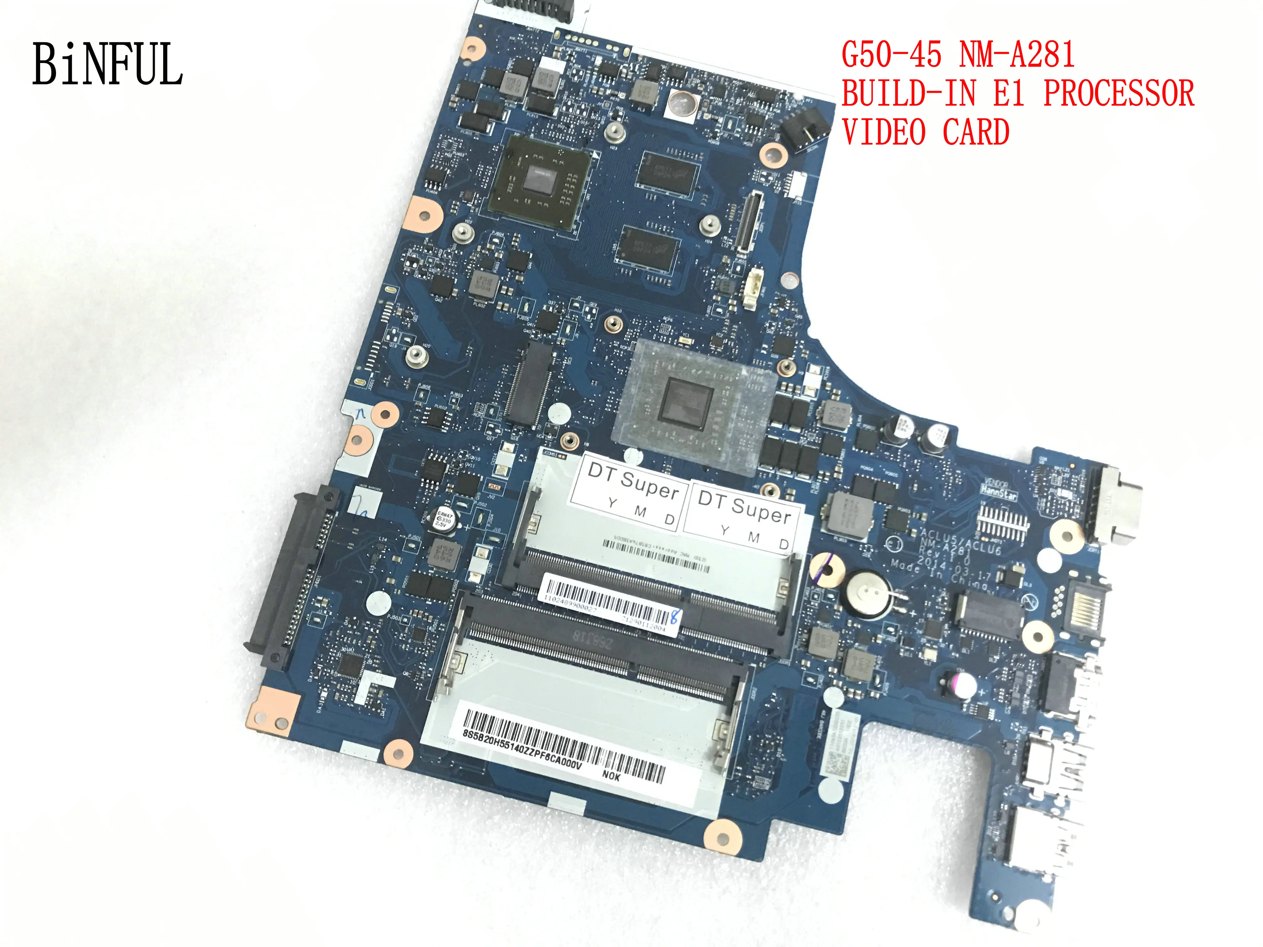 Совершенно новый. ACLU5 / ACLU6 NM A281 материнская плата для ноутбука LENOVO G50 45 встроенный