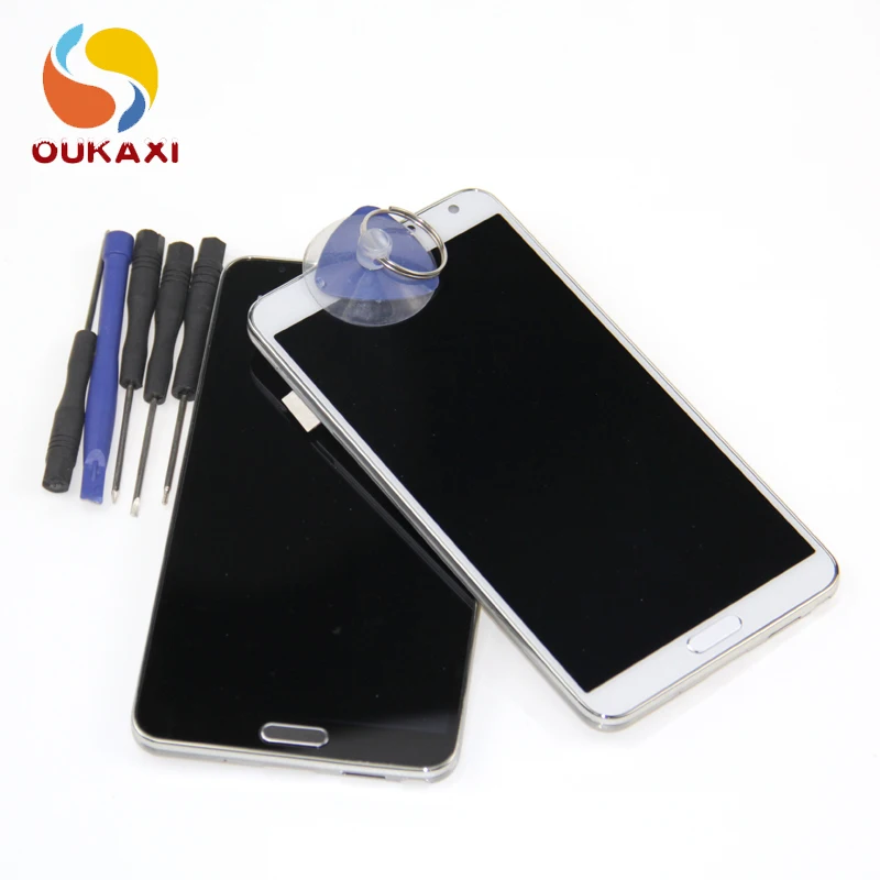Для Samsung Galaxy NOTE 3 Note III N9005 ЖК дисплей сенсорный экран с дигитайзером Рамка Замена