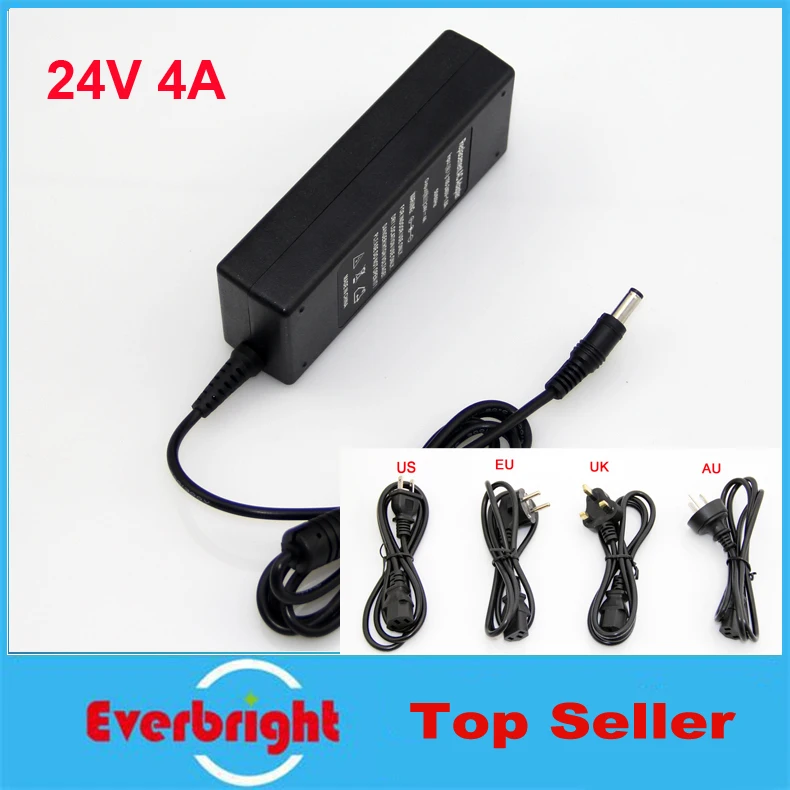 Switching Power Supply 24V 4A 96W AC Adapter For 3528 5050 RGB SMD LED Strip Light AC DC Adapter Charger
Switching Power Supply 24V 4A 96W AC Adapter For 3528 5050 RGB SMD LED Strip Light AC DC Adapter Charger