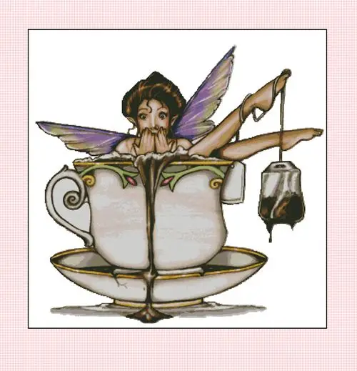 Cross Stitch Sets For Embroidery Kits High Quality Fabric DMC Cotton Thread DIY11CT 14CT 16CT 18CT Fairy in teacup
Cross Stitch Sets For Embroidery Kits High Quality Fabric DMC Cotton Thread DIY11CT 14CT 16CT 18CT Fairy in teacup