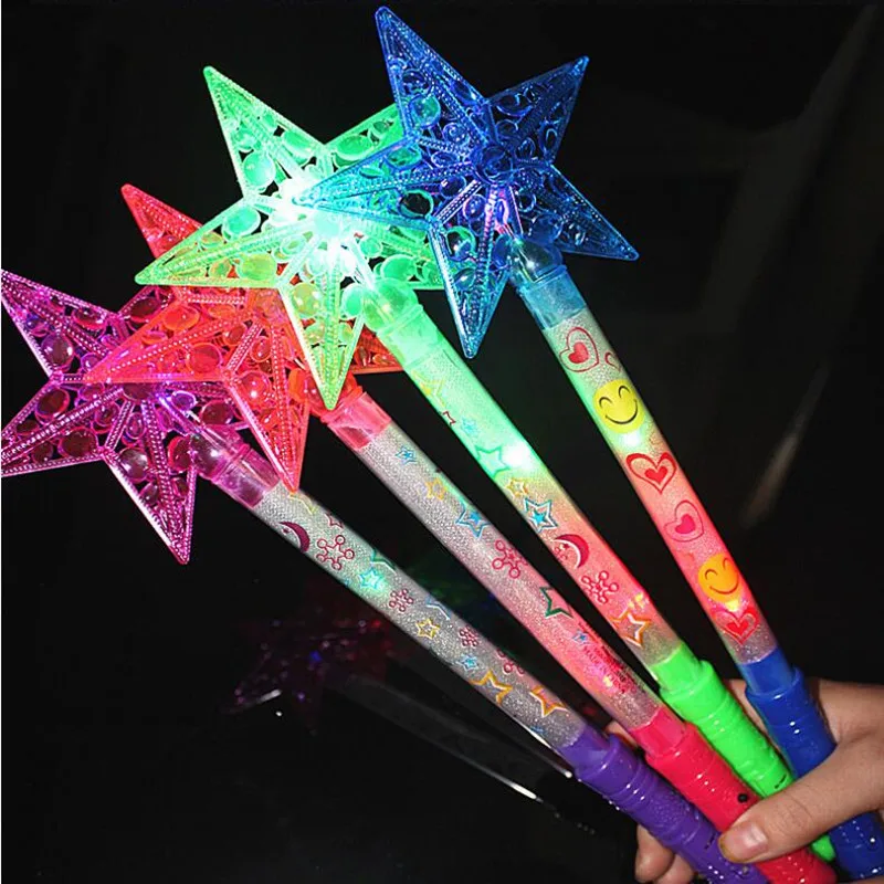 Hollow Star LED Flashing Sticks Girls Light Up Wand Sticks Cheering Props Glow Party wedding birthday Christmas Halloween Xmas
Hollow Star LED Flashing Sticks Girls Light Up Wand Sticks Cheering Props Glow Party wedding birthday Christmas Halloween Xmas