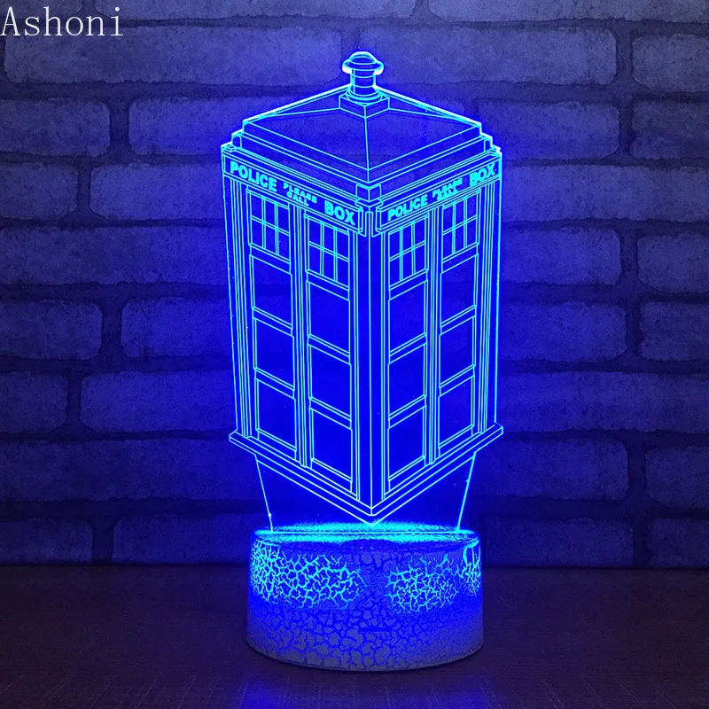Doctor Who Tardis Police Box 3D Colorful Table Lamp 7 Color Changing Acrylic Night Light USB Decorative Christmas Gifts for Kids
Doctor Who Tardis Police Box 3D Colorful Table Lamp 7 Color Changing Acrylic Night Light USB Decorative Christmas Gifts for Kids