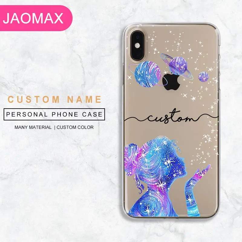 Jaomax персонализированное имя прозрачное черное стекло Вселенная планета звезда