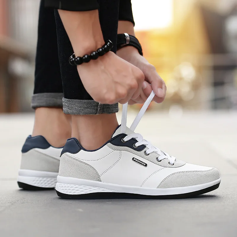 2019 Spring Summer Men Shoes Leather Breathable Lace-up Casual Shoes Men Non-slip Wear Resistant Walking Sneakers Zapatos Hombre
2019 Spring Summer Men Shoes Leather Breathable Lace-up Casual Shoes Men Non-slip Wear Resistant Walking Sneakers Zapatos Hombre