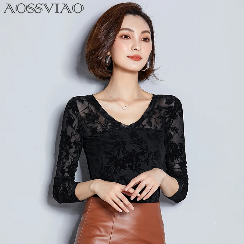 AOSSVIAO Blusas Femininas 2020 Floral Casual Women Shirts Slim Long Sleeve Shirt V-Neck Womens Tops And Blouses Blouse Femme
AOSSVIAO Blusas Femininas 2020 Floral Casual Women Shirts Slim Long Sleeve Shirt V-Neck Womens Tops And Blouses Blouse Femme