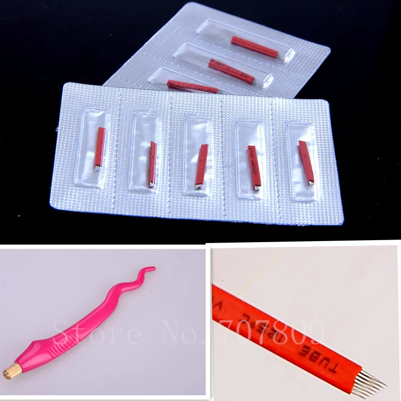 Red 7 Needles Tattoo Microblading Eyebrow Embroidery Permanent Makeup Microblade Needle Eyebrow Tattoo Needles
Red 7 Needles Tattoo Microblading Eyebrow Embroidery Permanent Makeup Microblade Needle Eyebrow Tattoo Needles