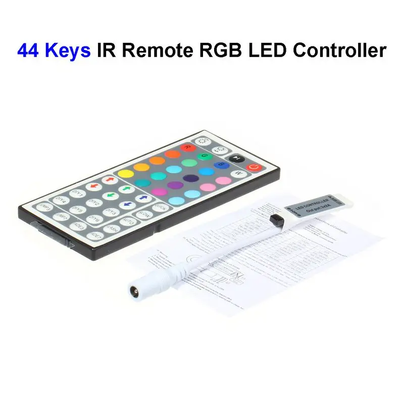 100pcs Mini DC12V 44 Keys Wireless LED RGB Controller With IR Remoter Control For SMD 3528 5050 RGB LED Strip Wholesale
100pcs Mini DC12V 44 Keys Wireless LED RGB Controller With IR Remoter Control For SMD 3528 5050 RGB LED Strip Wholesale