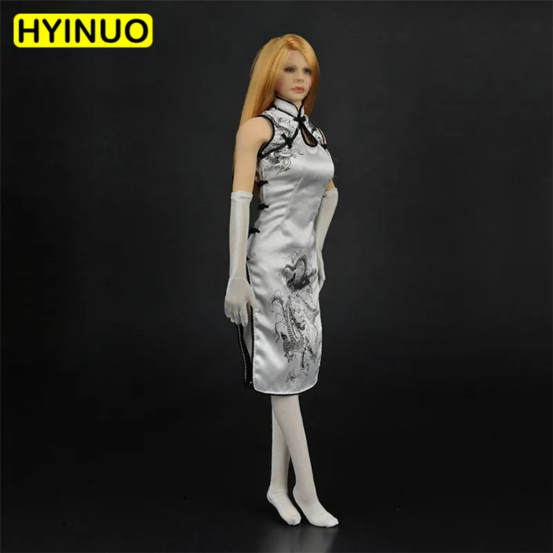 1/6 Scale Female White Dragon Cheongsam Women Sexy Tang Suit Clothes Clothing Suit Set Model for 12''Action Figure Body fitting
1/6 Scale Female White Dragon Cheongsam Women Sexy Tang Suit Clothes Clothing Suit Set Model for 12''Action Figure Body fitting