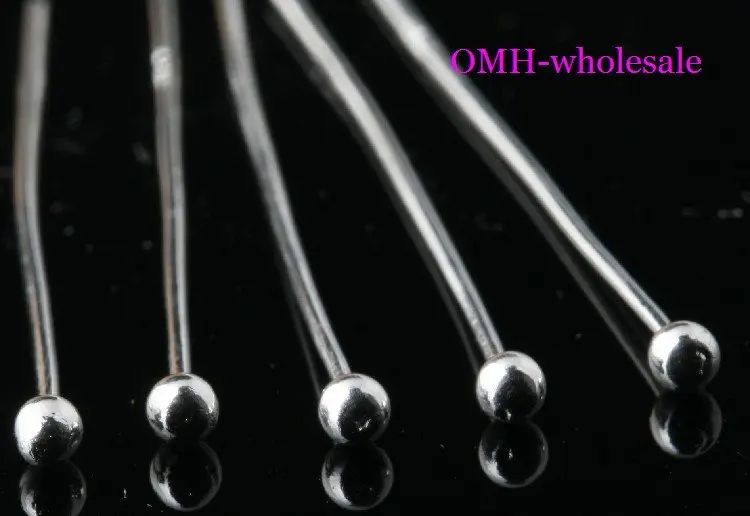 OMH wholesale 250pcs silver 30mm Jewelry accessories lead free,nickel free Finding metal silver Plated Ball pins DY69-30
OMH wholesale 250pcs silver 30mm Jewelry accessories lead free,nickel free Finding metal silver Plated Ball pins DY69-30