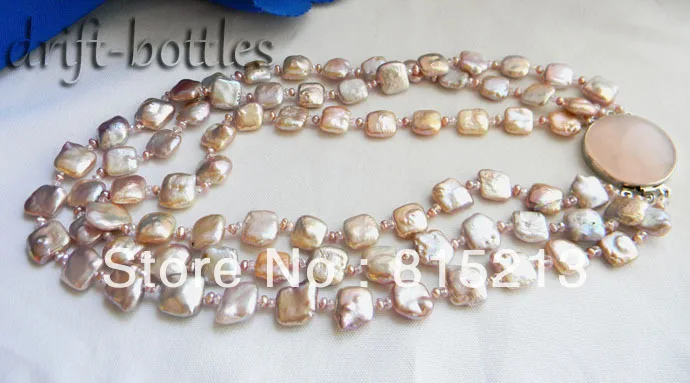 FREE SHIPPING>@@> N1589 3Strands 18'' 14mmx13mm Lavender Square Freshwater Pearl Crystal Necklace
FREE SHIPPING>@@> N1589 3Strands 18'' 14mmx13mm Lavender Square Freshwater Pearl Crystal Necklace