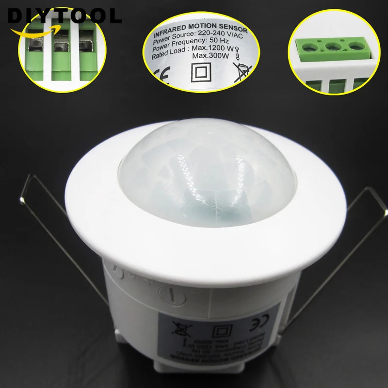 Mini Adjustable Sensor Lamp Switch 360Degree Ceiling PIR Infrared Body Motion Sensor Detector Lamp Light Switch 220V
Mini Adjustable Sensor Lamp Switch 360Degree Ceiling PIR Infrared Body Motion Sensor Detector Lamp Light Switch 220V
