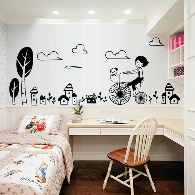 In 2015 the new child to ride a bicycle to stick on the wall wall mobile household wall stick children room wall
In 2015 the new child to ride a bicycle to stick on the wall wall mobile household wall stick children room wall