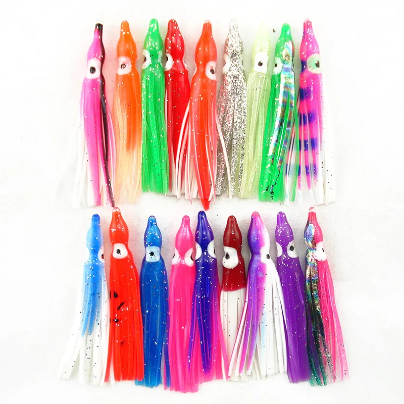 10pcs Luminous Artificial Squid Fishing Lures Soft Trolling Fake Octopus Lure Baits Saltwater Sea Fishing Soft Lures Mixed Color
10pcs Luminous Artificial Squid Fishing Lures Soft Trolling Fake Octopus Lure Baits Saltwater Sea Fishing Soft Lures Mixed Color