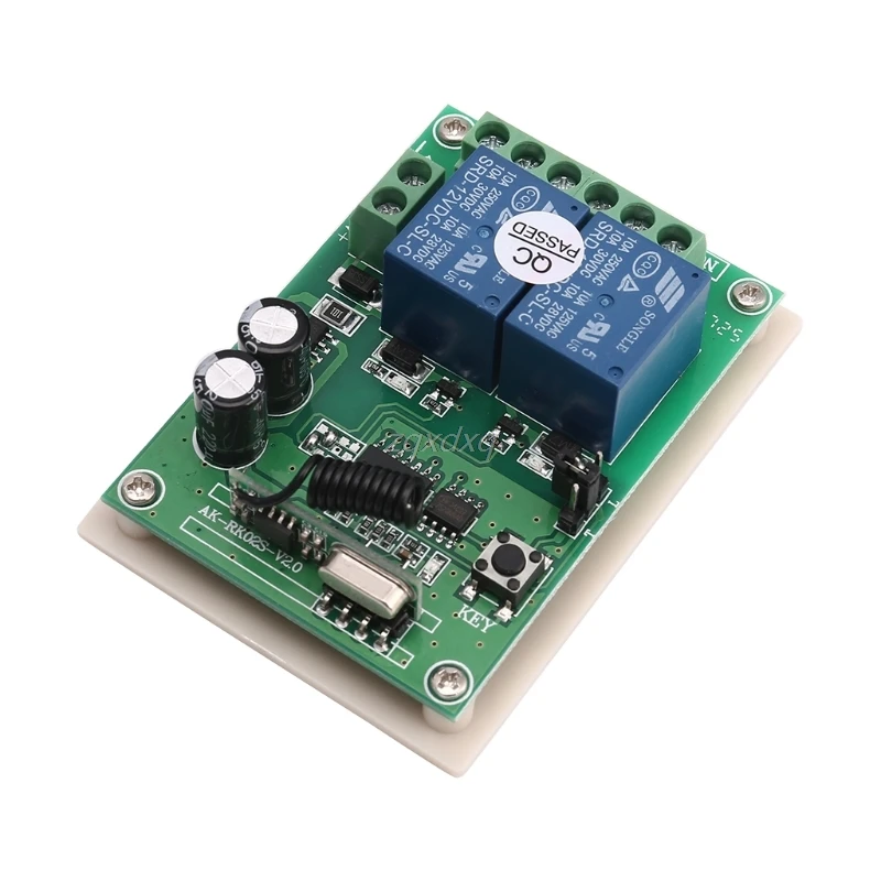 New DC 12V 2 Channel RF 433MHz Wireless Remote Control Switch Relay Receiver Module Drop ship Electronics Stocks
New DC 12V 2 Channel RF 433MHz Wireless Remote Control Switch Relay Receiver Module Drop ship Electronics Stocks