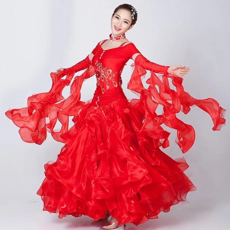 custom woman big swing pink/red sequins Standard ballroom Dance Dress for waltz/tango/foxtrot performance competition/practice
custom woman big swing pink/red sequins Standard ballroom Dance Dress for waltz/tango/foxtrot performance competition/practice