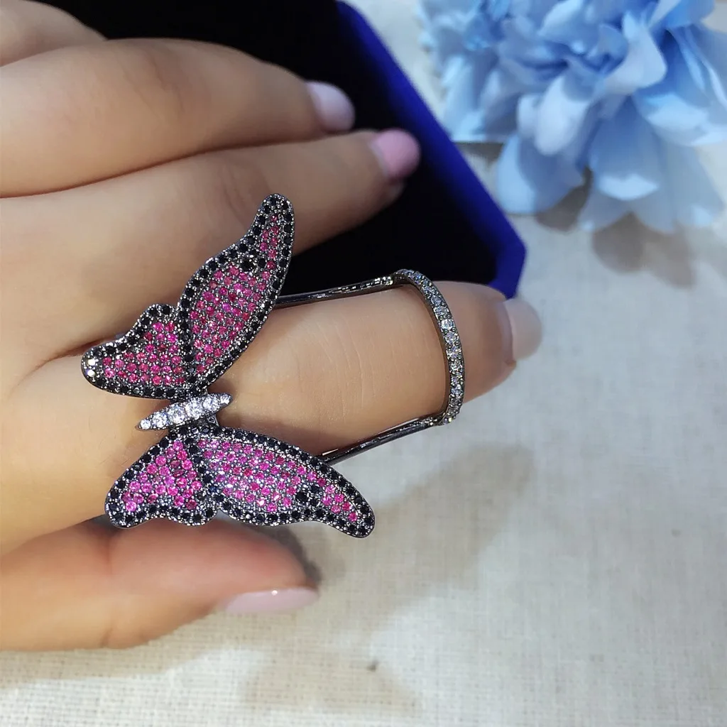 Lovely Ladies Butterfly Ring Open Rings For Women Quality Cubic Zirconia Jewelry Gifts
Lovely Ladies Butterfly Ring Open Rings For Women Quality Cubic Zirconia Jewelry Gifts