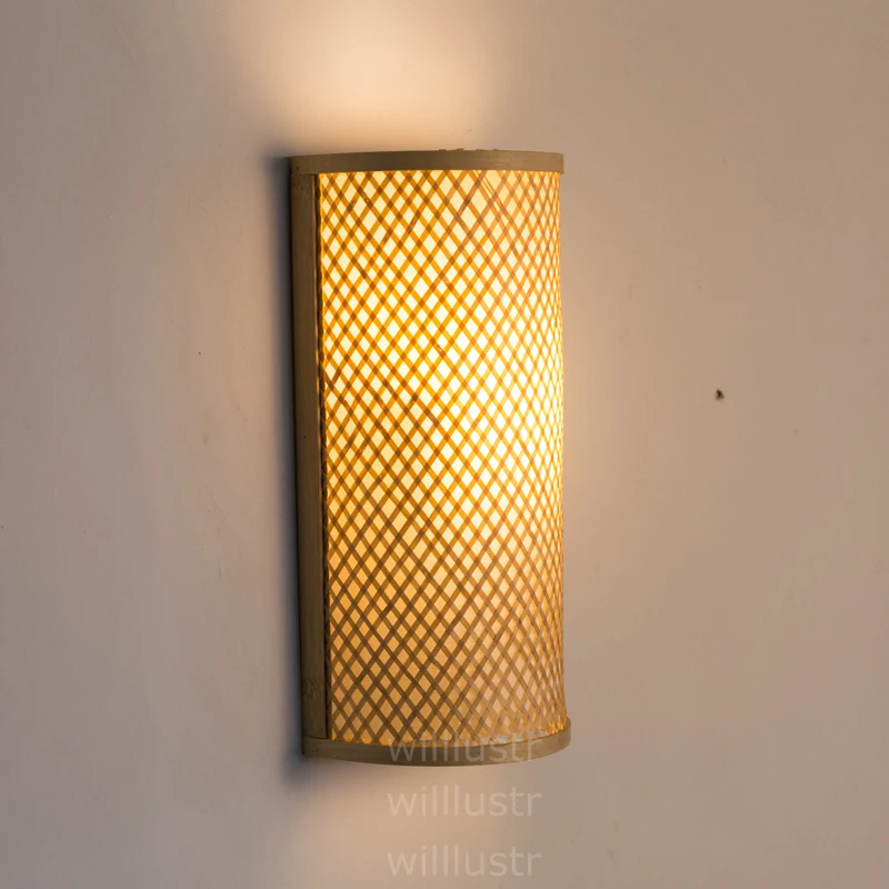 Natural Bamboo Wall Sconce living room restaurant cafe bedroom hotel hall Izakaya light Japanese style lighting wood wall lamp
Natural Bamboo Wall Sconce living room restaurant cafe bedroom hotel hall Izakaya light Japanese style lighting wood wall lamp