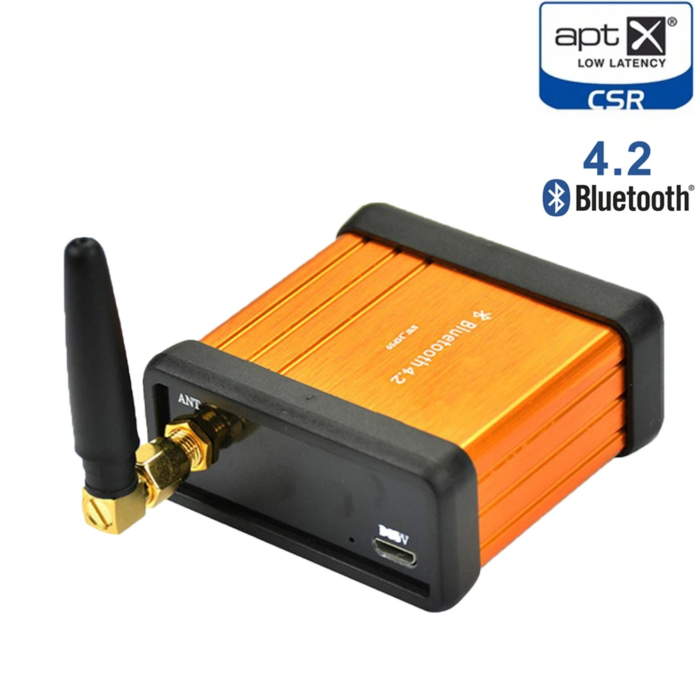 Hi Fi Bluetooth 4 2 RCA Aux 3 5 мм Aptx приемник с низкой задержкой беспроводной стерео аудио