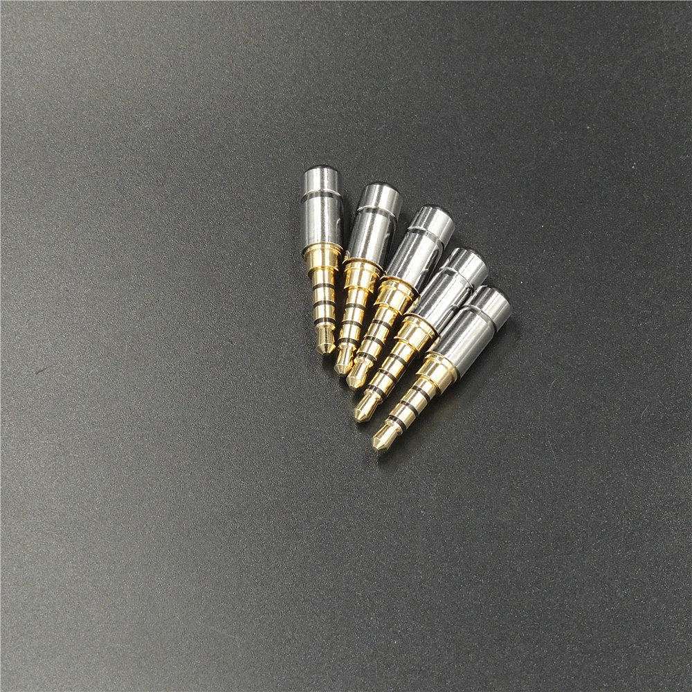 4Pcs New Copper Mini 3.5 mm Plug Audio Jack 4 Pole Earphone Adapter for DIY Stereo Headset Earphone or Used for Repair Earphone
4Pcs New Copper Mini 3.5 mm Plug Audio Jack 4 Pole Earphone Adapter for DIY Stereo Headset Earphone or Used for Repair Earphone