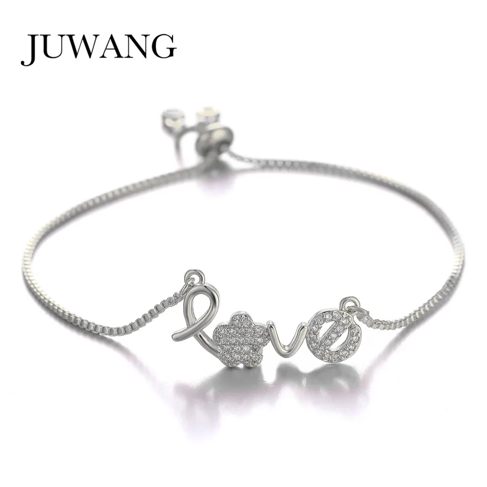 JUWANG Fashion DIY Link Bracelets For Women Girls Cubic Zirconia Luxury Love Charm Adjustable Chain Bracelet Bangles Jewelry
JUWANG Fashion DIY Link Bracelets For Women Girls Cubic Zirconia Luxury Love Charm Adjustable Chain Bracelet Bangles Jewelry