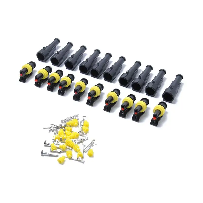 LumiParty Wire Connector 10 sets Car 1 Pin Way Sealed Waterproof Electrical Wire Connector Plug Set for Motorcyle Car Boat r30
LumiParty Wire Connector 10 sets Car 1 Pin Way Sealed Waterproof Electrical Wire Connector Plug Set for Motorcyle Car Boat r30