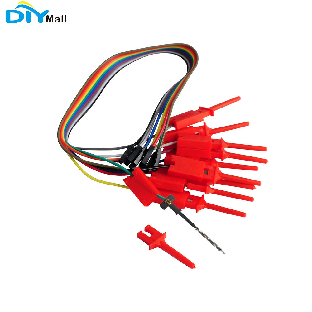 10PCS Quality Test Hook Clip Logic Analyzer Test Folder For USB Saleae 24M 8CH DIYmall
10PCS Quality Test Hook Clip Logic Analyzer Test Folder For USB Saleae 24M 8CH DIYmall