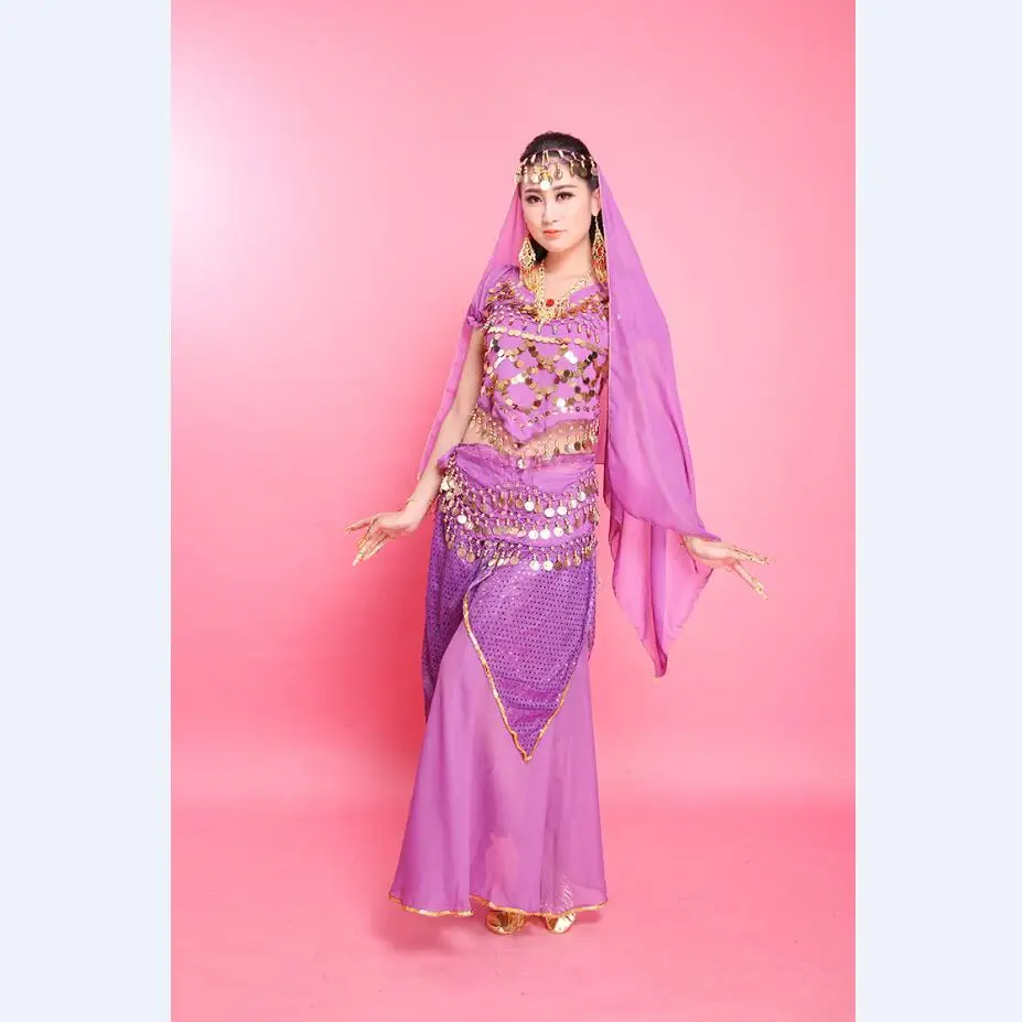 Женский костюм для танца живота юбка Пояс платье индийского Болливуда одежда