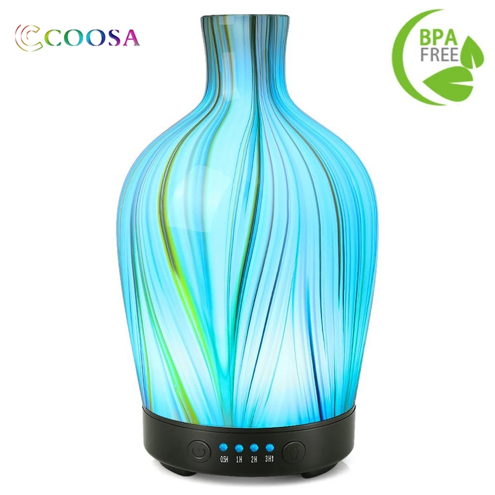 COOSA Glass Aromatherapy Ultrasonic Essential Oil Diffuser 7 Colors Lamp difusor Cool Mist Humidifier for Home Office Yoga Spa
COOSA Glass Aromatherapy Ultrasonic Essential Oil Diffuser 7 Colors Lamp difusor Cool Mist Humidifier for Home Office Yoga Spa