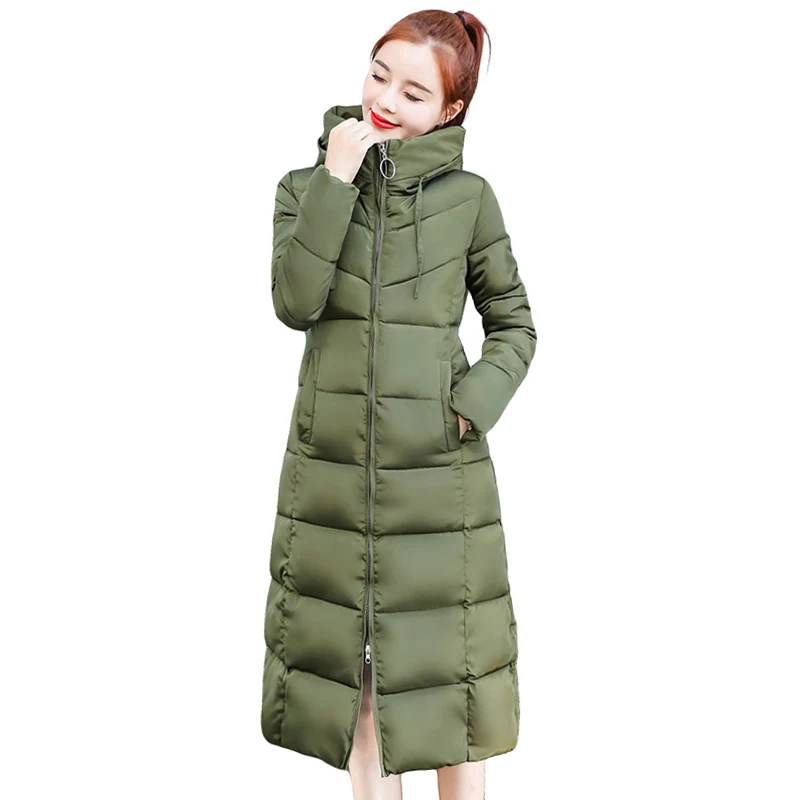 Fashion Solid Slim Women Winter Hooded Coat Thick Down Parka Long Female Winter Down Cotton Jacket Outwear
Fashion Solid Slim Women Winter Hooded Coat Thick Down Parka Long Female Winter Down Cotton Jacket Outwear