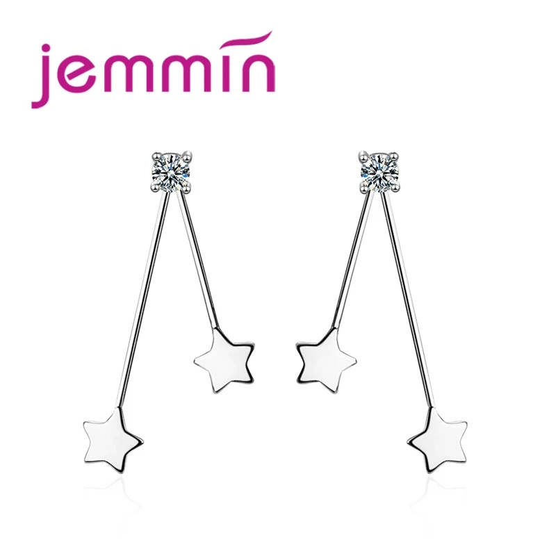 Pure 925 Sterling Silver Assembled Small Star Long Pendant Cubic Zirconia Young Lady Fashion Drop Earrings Factory Price
Pure 925 Sterling Silver Assembled Small Star Long Pendant Cubic Zirconia Young Lady Fashion Drop Earrings Factory Price