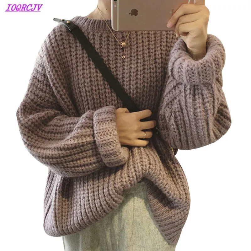 Coarse Pullover Womens sweaters European Casual Winter Long Sleeve Sweater Female Jumper Autumn Warm Oversized Sweater Tops W207
Coarse Pullover Womens sweaters European Casual Winter Long Sleeve Sweater Female Jumper Autumn Warm Oversized Sweater Tops W207