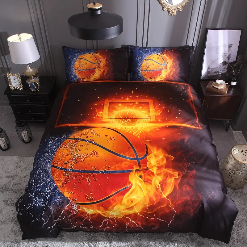 3D Printing Basketball Fire Set Of Three Bedding Sets Bed Sheet Duvet Cover Pillowcase Set Bed Basketball Football Printing
3D Printing Basketball Fire Set Of Three Bedding Sets Bed Sheet Duvet Cover Pillowcase Set Bed Basketball Football Printing