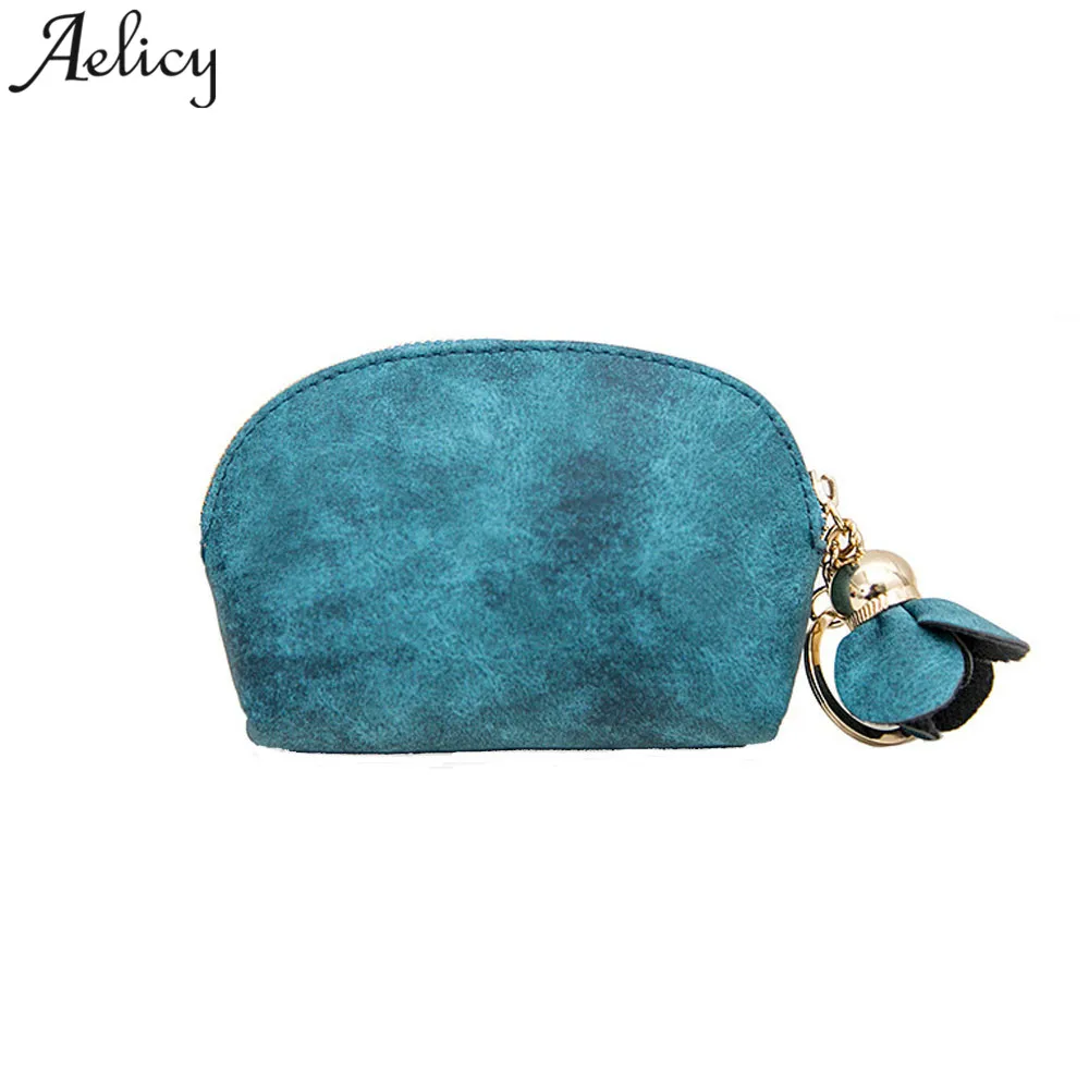 Aelicybags для женщин 2019 кожаный маленький кошелек на молнии девушек монет Дамская