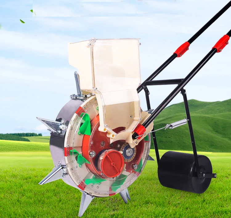 Hand seeder, corn soybeans,cotton,new hand push seeder roller seeder with mulch to suppress the wheel machine seed plant tool
Hand seeder, corn soybeans,cotton,new hand push seeder roller seeder with mulch to suppress the wheel machine seed plant tool