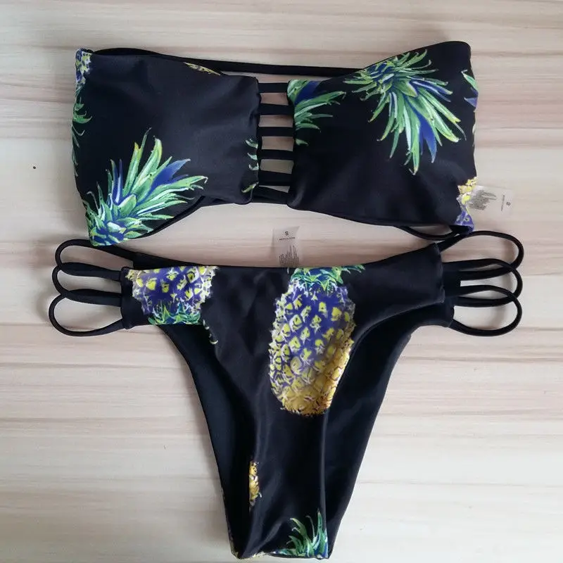 2018 Sexy Women Strapless Brazilian Pineapple Bikinis Set Push Up Padded Swimwear Women Bandage Swimsuit Bathing Suits
2018 Sexy Women Strapless Brazilian Pineapple Bikinis Set Push Up Padded Swimwear Women Bandage Swimsuit Bathing Suits
