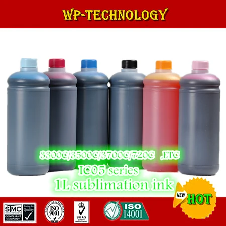 IC05 Sublimation ink suit for Epson ICBK05 ICC05 series ,suit for Epson PM-3300C PM-3500C PM-3700C PM-720C etc,1L per color
IC05 Sublimation ink suit for Epson ICBK05 ICC05 series ,suit for Epson PM-3300C PM-3500C PM-3700C PM-720C etc,1L per color