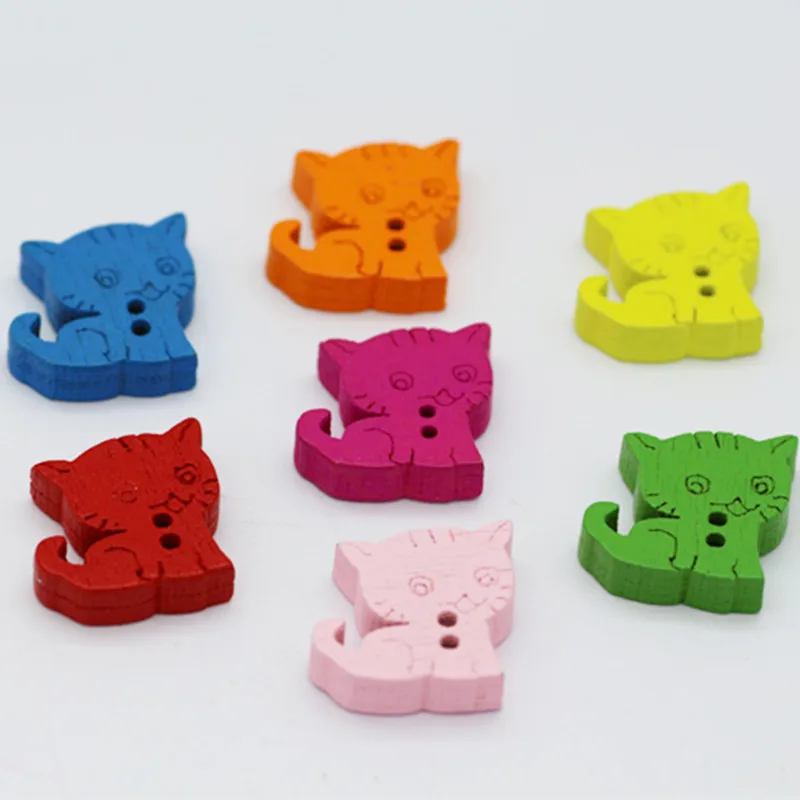 100pcs creative cartoon cat colorful 2holes wood buttons 15*16mm cute decorative boutons fantaisie sewing decorative buttons
100pcs creative cartoon cat colorful 2holes wood buttons 15*16mm cute decorative boutons fantaisie sewing decorative buttons