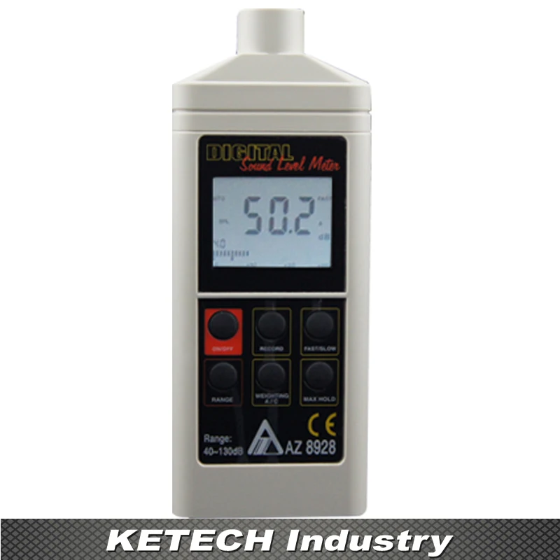 AZ8928 Digital Sound Level Meter Measuring Range 40-130dB Digital Noise Meter