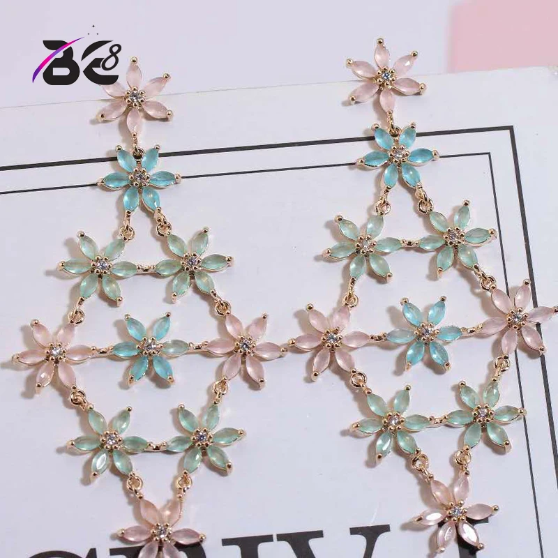 Be 8 New AAA Cubic Zircon Wedding Drop Earrings Women Fashion Jewelry Brincos Party Gifts Flower Shape Mujer Moda E747
Be 8 New AAA Cubic Zircon Wedding Drop Earrings Women Fashion Jewelry Brincos Party Gifts Flower Shape Mujer Moda E747