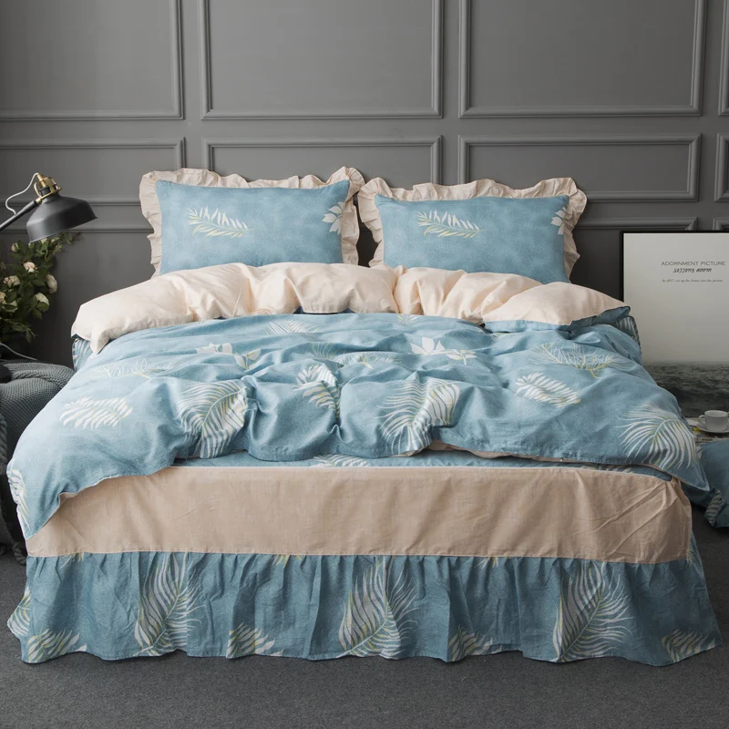 4Pcs Whole cotton Korean Edition luxury bedding sets queen king size duvet cover set bed skirt set pillowcase bedclothes
4Pcs Whole cotton Korean Edition luxury bedding sets queen king size duvet cover set bed skirt set pillowcase bedclothes