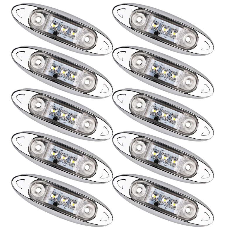 Accessories Side Marker Lights Replacement Parts 10pcs Kit Set Signal LED Clearance Truck Trailer White Lamps Waterproof
Accessories Side Marker Lights Replacement Parts 10pcs Kit Set Signal LED Clearance Truck Trailer White Lamps Waterproof