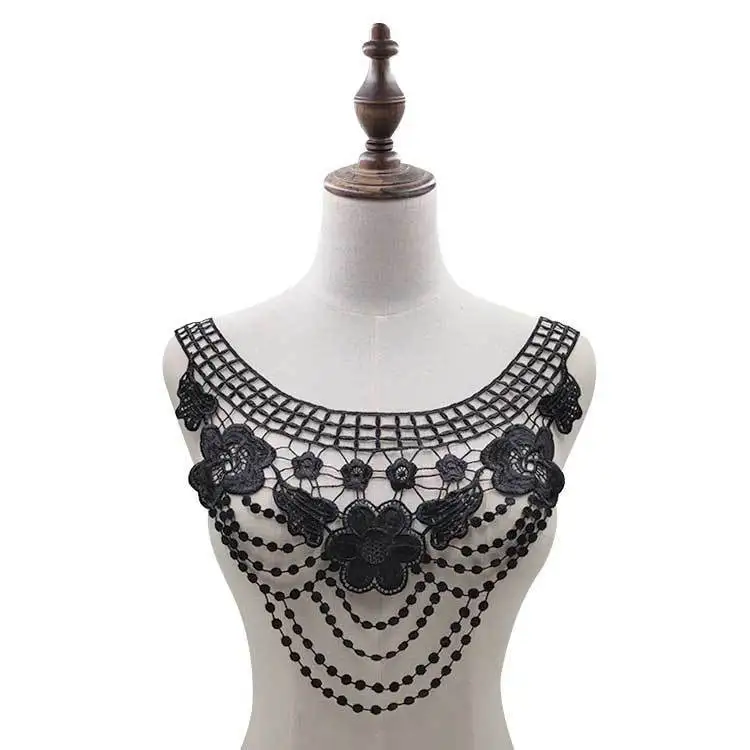 White Black Exquisite 3D Flowers Embroidered Applique Lace Neckline Collar DIY Handicraft Sewing Guipure Trimmings For Clothing
White Black Exquisite 3D Flowers Embroidered Applique Lace Neckline Collar DIY Handicraft Sewing Guipure Trimmings For Clothing